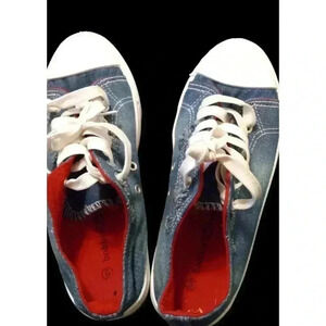 Stylish Distressed Denim #Shoes, Size 6